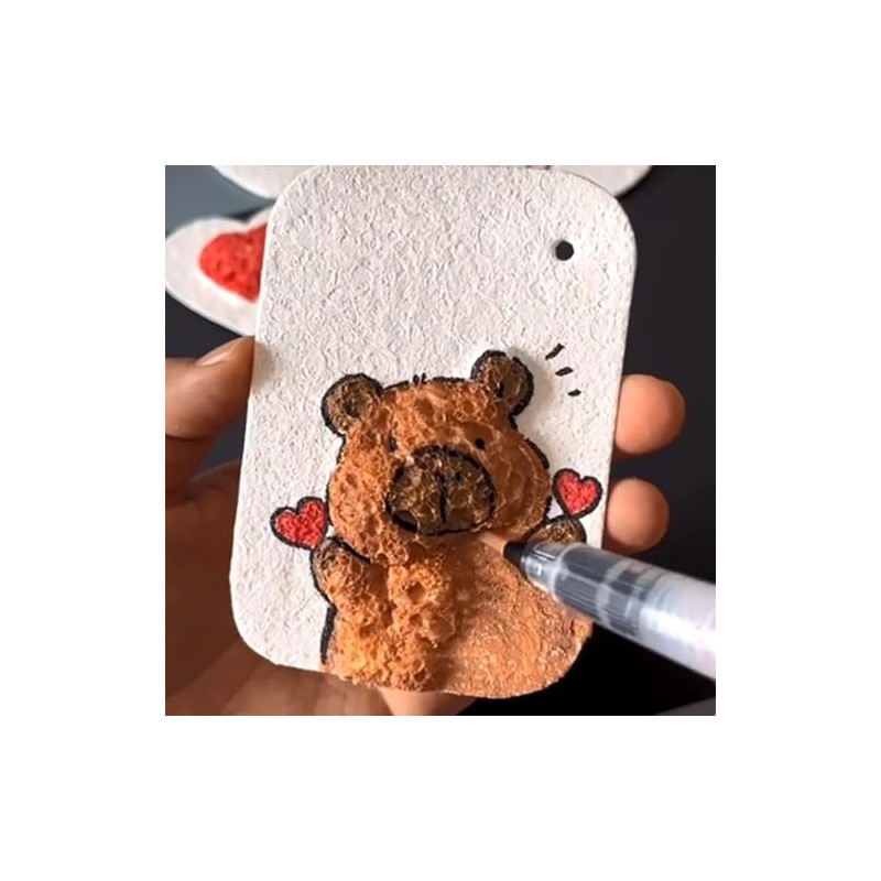 Magic Puffy Paint, 3D Drawing Magic Canvas Sponge, Puffy Popcorn