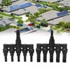 1 Pair Solar Panel Connector T Branch Cable Splitter Coupler