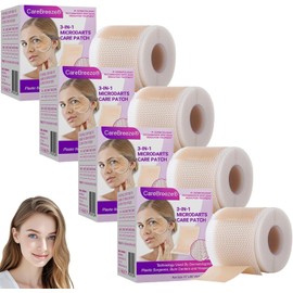 3/4PCS 3-in-1 Microdarts Anti-Aging Patch-(1.6"X 60" Roll-1.5M), 2026 New Professional Skin Care Patch, Care Breeze Patches, Deep Hydration, kin irming Rejuvenation for All Skin Types (4PCS)