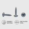 Pack of 250 DIN 7981 Galvanised Steel 5.0 x 20
