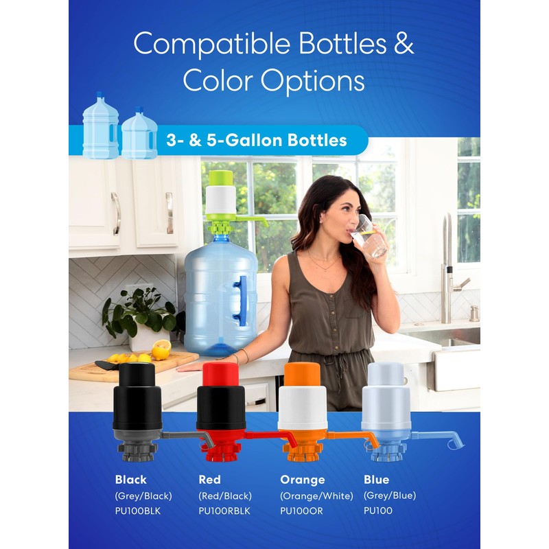 Brio Universal Manual Drinking Water Pump (Green)