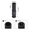 sourcing map 7/16 Inch SAE Deep Impact Socket 1/2 Inch