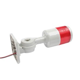LUBAN Led Signal Tower Stack Lights, Industrial Signal Warning Lights, Column Tower Lamp Andon Lights with Rotatable Base, Steady Flashing Light Switchable,12V 24V DC(1-Layer, with Buzzer)