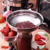 IAXSEE 5-Inch Stainless Steel Funnel with Fine Mesh Strainer, 200