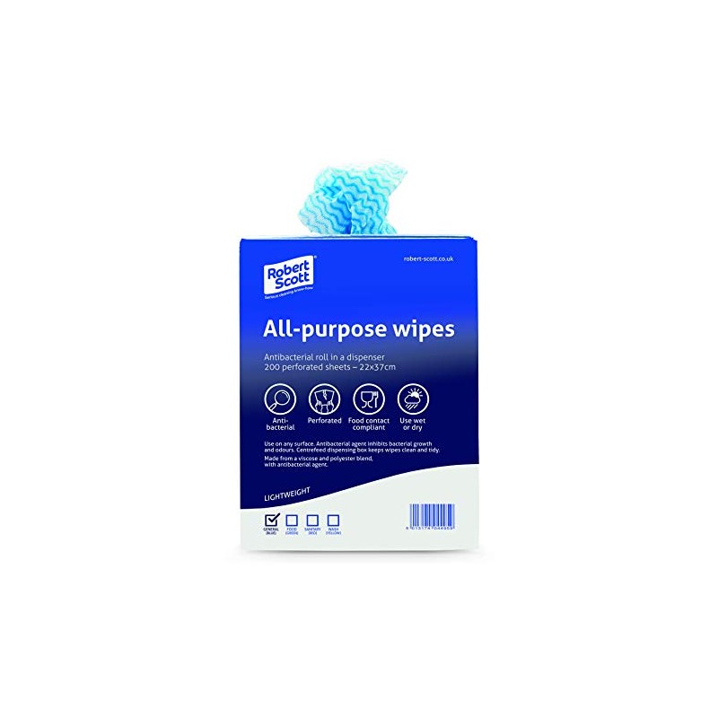 200X Jantex Antibacterial All Purpose Cloth Blue Home Kitchen Cleaning