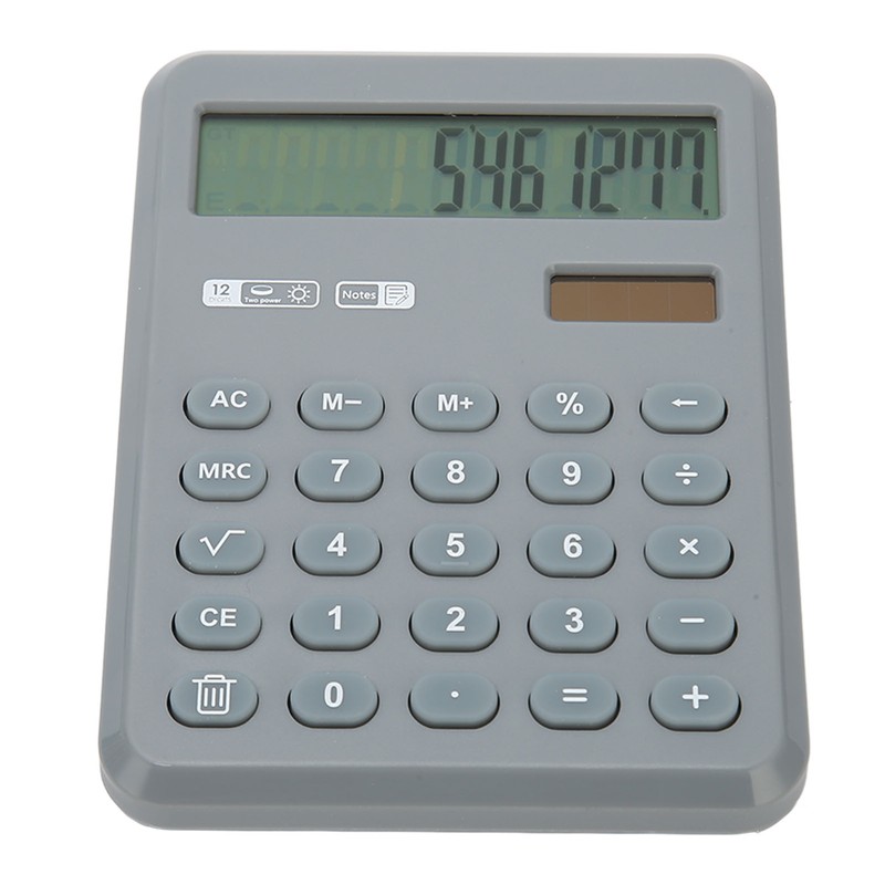 Calculator with Notepad 12 Digits Large Display Support Solar and