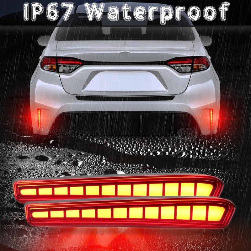 Full LED Rear Reflector Fog DRL Kit for Toyota Corolla