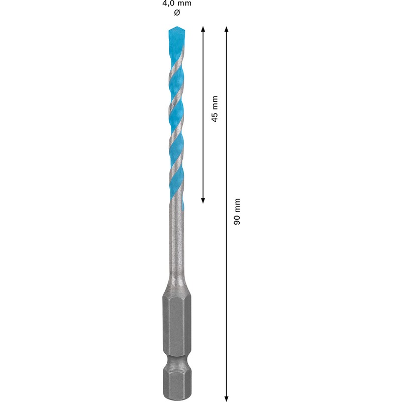 Bosch Professional 1x Expert HEX-9 MultiConstruction Drill Bit (for Concrete,