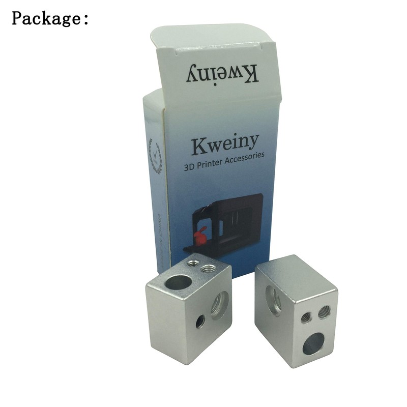 kweiny Bloque calefactor MK10 2PCS para Impresora 3D Hotend Versión