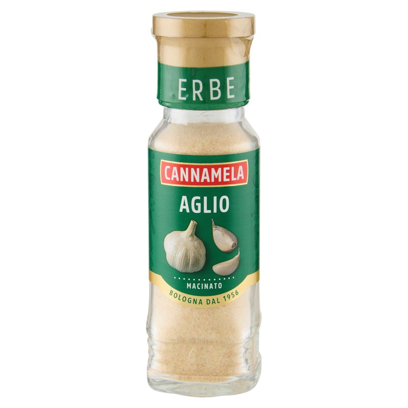 Cannamela, Linea Maxi Oro, Aglio Macinato Essiccato, Confezione da 70g,