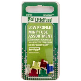 Littelfuse 00940506ZP Low Profile Mini Fuse Assortment, 6 Piece