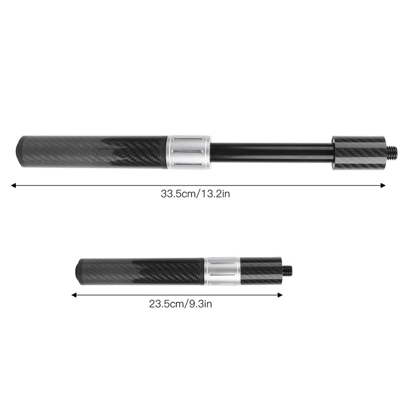 Adjustable Extender Billiard Telescopic Pool Cue Extension Accessory Parts Carbon