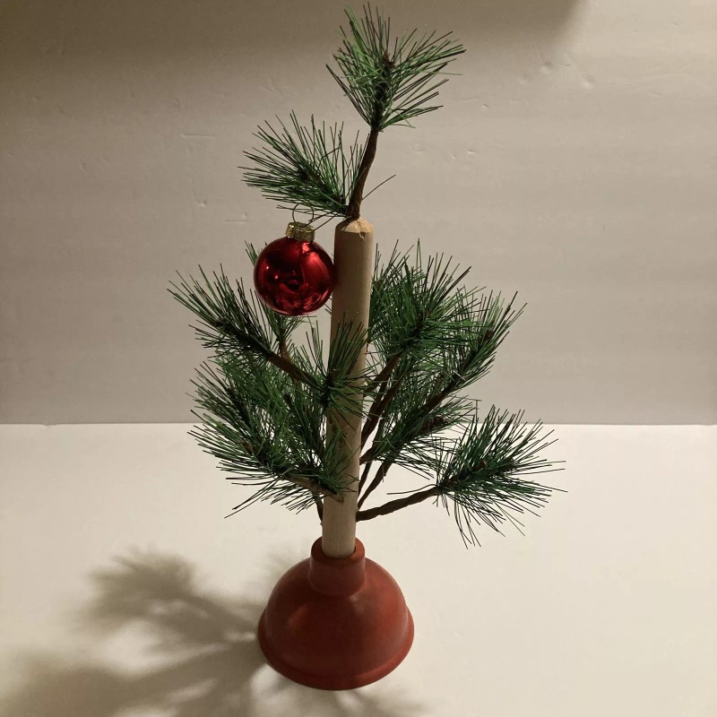 Redneck Nation 15” Humorous Novelty Plunger Holiday Christmas Tree Gift