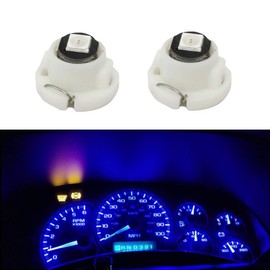 WLJH 10x Blue T4.2 Neo Wedge 3030 Chipest 10mm Base Led Car Instrument Cluster Dashboard Gauge Bulb HVAC AC Heater Climate Controls Lamps Switch Indication Interior Light Replacement