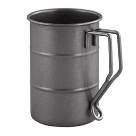 Plmvhpb 1 boccale da birra in stile retrò industriale, 304, in acciaio , per esterni, da , da viaggio, 350 l/12 once