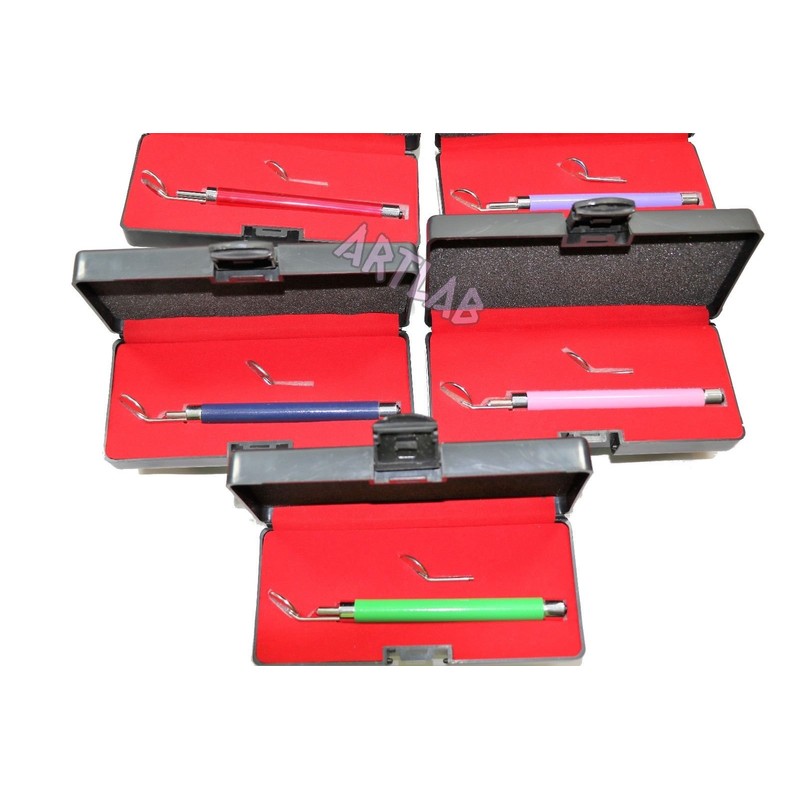 Premium Dental Mirror W/LED Light #4#5 RED,Pink,Blue,Purple,Green Instruments (CYNAMED)