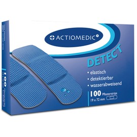ACTIOMEDIC® Detect + Aquatic Plaster Strips 19 x 72 mm Pack of 100