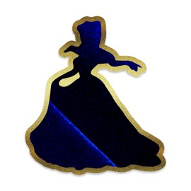 Bargain Max Decals Bell Princess Beast Gold Blue Window Laptop Car Sticker 6"