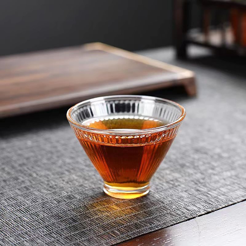 Rxcvkmw 6 piece set Japanese style Glass Tea Cup, Glass