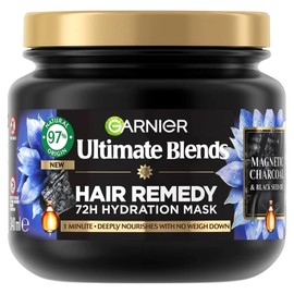 Garnier Ultimate Blends Magnetic Charcoal Hair Remedy - 340ml: Detoxify and Revitalize Your Hair