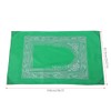 4Pcs Portable Zipper Bag Compass Muslim Prayer Mat Carpet Worship