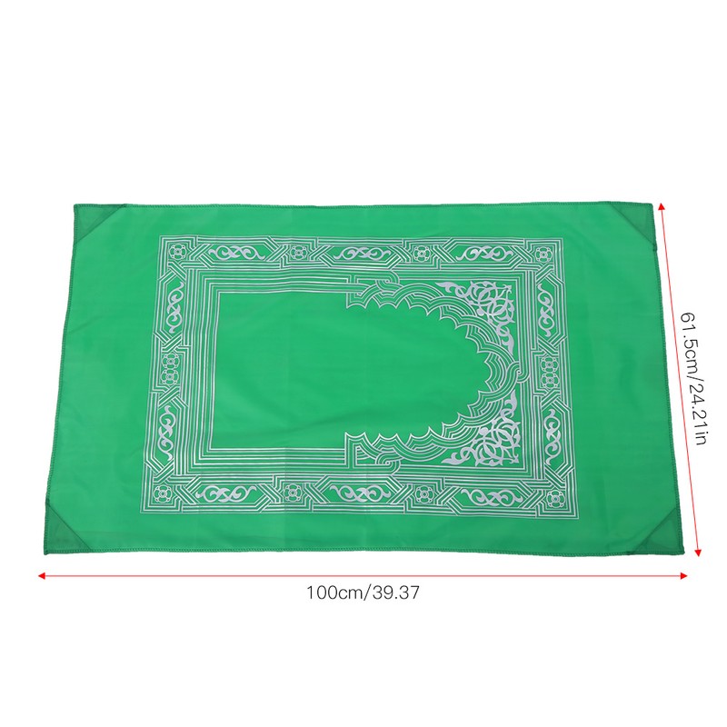 4Pcs Portable Zipper Bag Compass Muslim Prayer Mat Carpet Worship