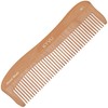 KYVU W1 handgefertigter Holzkamm mit grober Zahnung, 17,1 cm, Dampfbuche
