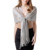 1pc Shawl, 1pc Snap, Silver Shawl, Women's Shawl, Glittering Shawl,