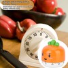 Kitchen Timer,60 Minute Egg Timer,Cartoon Lovely Carrot Kitchen Timer,Mechanical Kitchen