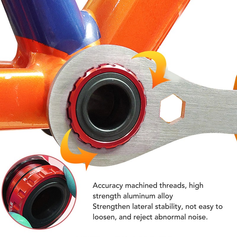 LeBycle Threaded Bike Bottom Bracket CNC Machining BB91 Mountain Bike