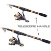 Sougayilang Telescopic Fishing Rod Reel Combos Portable Fishing Pole with