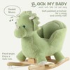 Rock My Baby Rocking Horse Green Dinosaur with Chair, Plush