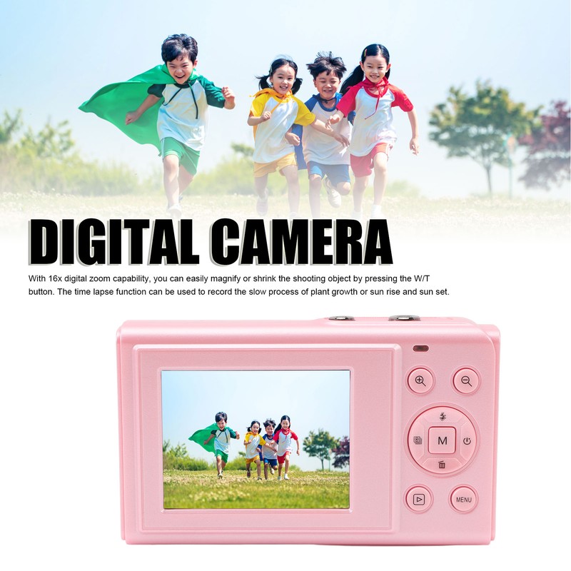4K Digital Camera for Teens Kids 44MP 16X Digital Zoom