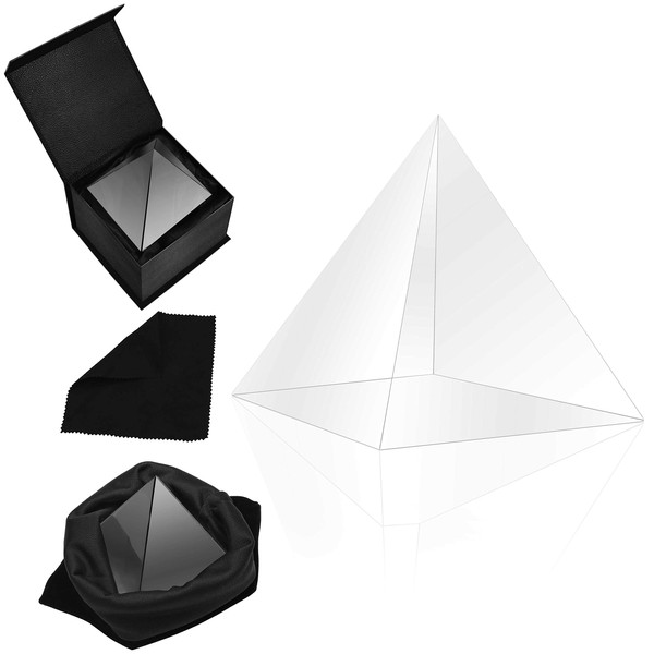 BELLE VOUS K9 Crystal Pyramid Prism - 8 x 8