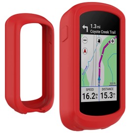 Braleto Hülle kompatibel mit Garmin Edge Explore 2,Silikon GPS Fahrrad Case Schutzhülle Kratzfest für Garmin Edge Explore 2 (Rot)