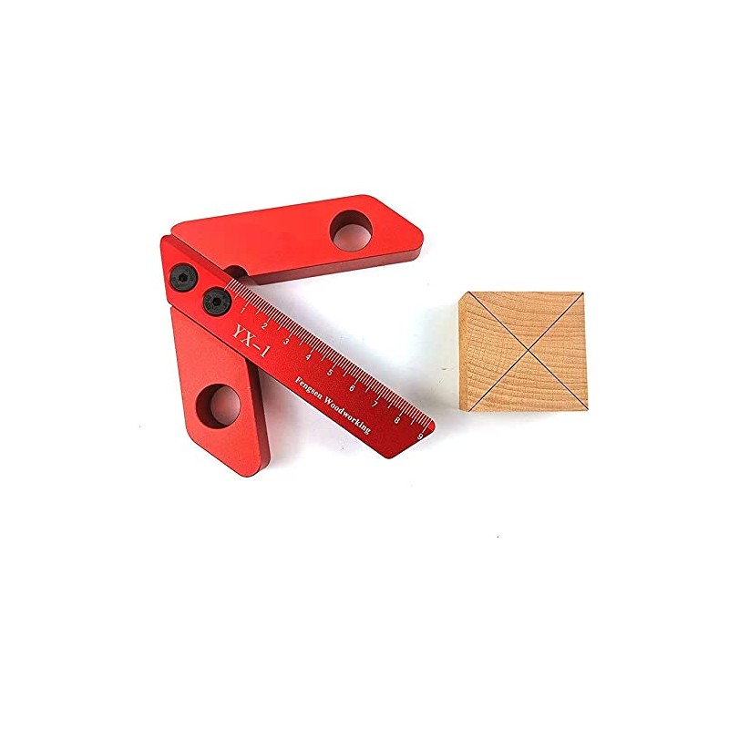 Namvo Woodworking Tool Line Gauge Aluminum 45/90 Degree Right Angle