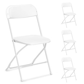4Pcs Folding Event Chairs Plastic Outdoor Chair for Weddings Parties Kitchen