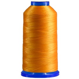Selric [1300Yards / 26 Colors Available] Tex 90 Bonded Nylon Thread for Leather Sewing 280D/3 T90#92 Heavy Duty Upholstery thread for Leather and Other Heavy Fabric（Orange）