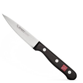 Burgvogel Solingen, Serie 4000, Coltello per lardellare, 10 cm, inossidabile, lavabile in lavastoviglie, affilato e rivettato, nero