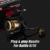 GOMEXUS Power Handle for Battle II/III 1000-4000 Spinning Reel Replacement