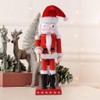 CutitiUU Nutcracker Christmas Decorations, 25 cm Traditional Santa Nutcracker, Festive