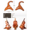 Homefunny X-Type Wooden Foldable Instrument Stand Holder Supporter for Ukulele/Mandolin/Violin