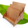 stableco 1x Ecological Leaflet Stand DIN A4 Horizontal with 3