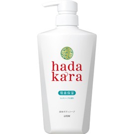 LION hadakara Body Soap, Liquid, Rich Soap Scent, 16.9 fl oz (500 ml), Lotion, White, 16.9 fl oz (500 ml) x 1