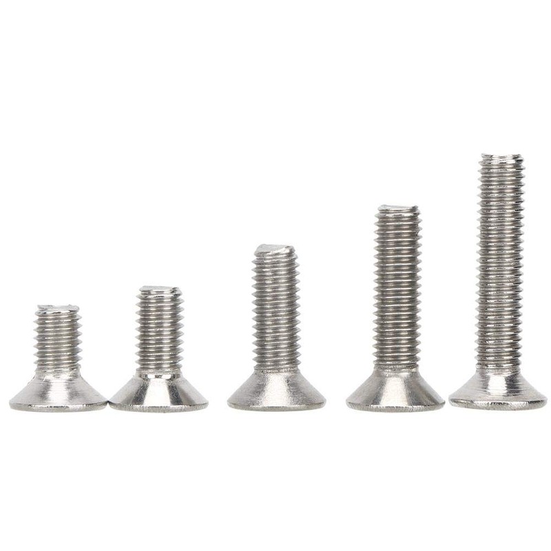 260 Pieces Stainless Steel Hexagon Socket Countersunk Screws Set, M4/M5/M6