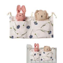 TPZORJX 1 x Baby Bed Organiser, Baby Bed Storage Bag, Baby Nursery Organiser, Nursery Hanging Bed Organiser, Bed Bag, Toy Bag, Organiser Side Cot Baby
