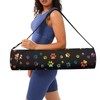 Pzuqiu Rainbow Dog Paw Yoga Mat Bag for Women &