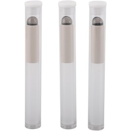 Pincel de Labios de Silicona Transparente, Aplicadores de Lápiz Labial Pequeños Portátiles con Caja de Almacenamiento, 3 Piezas