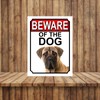 BEWARE OF THE DOG METAL GATE SIGN BULLMASTIFF 200MM X