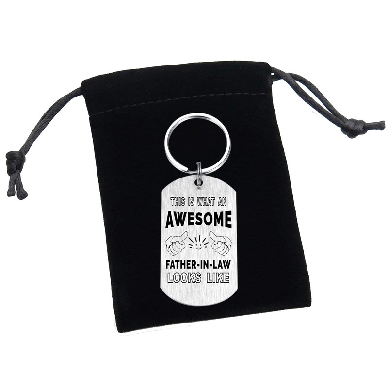 Yobent Father In Law Christmas Keyring Gifts from Son In